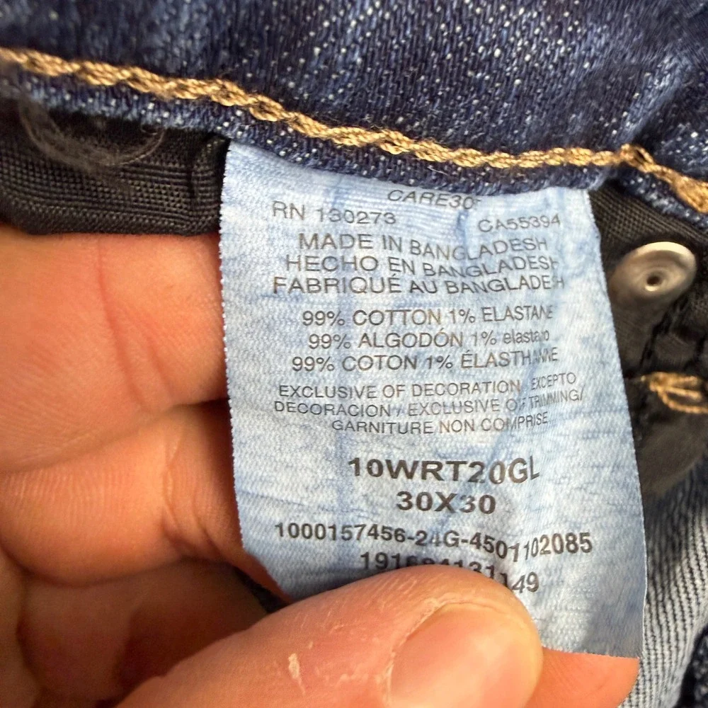 Wrangler Retro Jeans Mens 30x30 Blue Relaxed Boot Bootcut Acid Wash Rodeo Cowboy